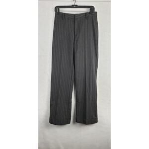 Polo by Ralph Lauren Gray Pinstripe Wide Leg Pants